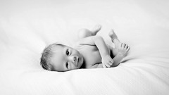 Monochrome children baby