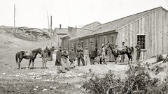 Monochrome civil war old west