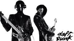 Monochrome daft punk guitars