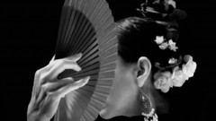 Monochrome dancing flamenko