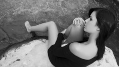 Monochrome girl legs Women