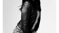 Monochrome grayscale woman Kristin