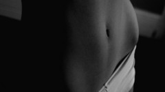 Monochrome greyscale panties stomach