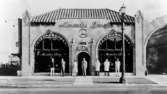 Monochrome historic Mercedes-Benz
