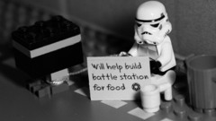 Monochrome Legos star wars