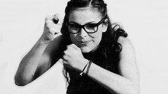 Monochrome lena meyer-landrut grayscale