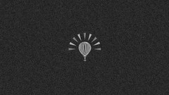 Monochrome minimalistic hot air balloons