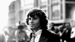Monochrome musicians Jim Morrison