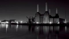 Monochrome reflections industrial plants