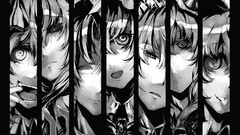 Monochrome remilia scarlet touhou cirno izayoi sakuya flandre 