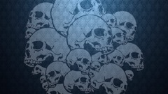 Monochrome skulls patterns