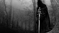 Monochrome Swords Nazgul the lord of the rings fantasy art 