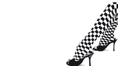 Monochrome white background legs