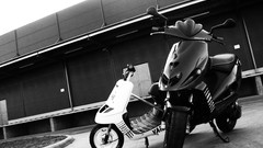 Monochrome Yamaha malaguti F12