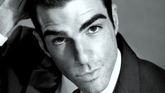 Monochrome zachary quinto faces