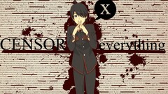 monogatari-series araragi koyomi Anime anime boys Typography