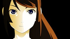 monogatari-series senjougahara hitagi face anime girls Anime