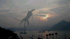 Monster giant arriving