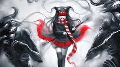 Monsters Anime scarfs anime girls creatures artwork