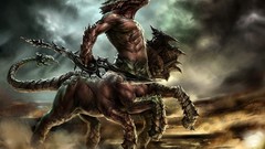 Monsters artwork fantasy art muscular dark cloud Being Human