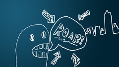 Monsters Drawn city skyline