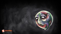 Monsters faces dark background surreal artwork Smashing magazine