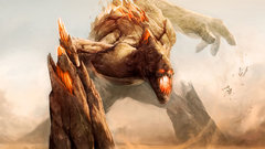 Monsters giant Golem artwork