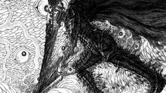 Monsters Manga armor Swords berserk Black Swordsman capes