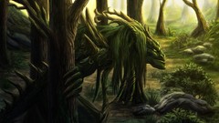 Monsters paintings forests artwork fantasy art
