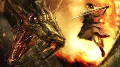 Monsters Swords fantasy art female warriors