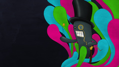 Monsters trippy creatures monocle