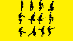 Monty Python yellow background
