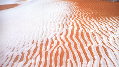 Monument valley winter snow