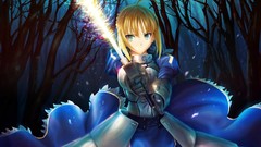 Moon Anime armor saber fate stay night fate series