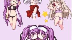 Moon Anime Chibi fate stay night type-moon concept art artwork 