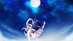 Moon Anime falling anime girls blue eyes kamio misuzu Kantoku 
