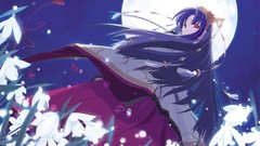 Moon anime girls suigetsu miko Japanese clothes