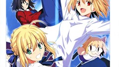 Moon Anime saber anime girls ryougi shiki type-moon artbook