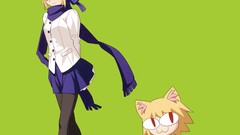 Moon Anime type-moon concept art artwork Simple Background 