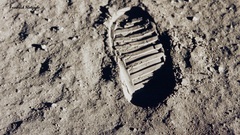 Moon astronauts dust