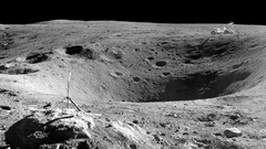 Moon astronauts outer space