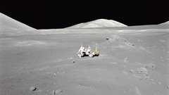 Moon astronauts outer space