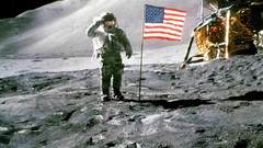 Moon astronauts Space