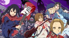 Moon blood Big Ben guitars zombies anime girls akiyama mio k - 