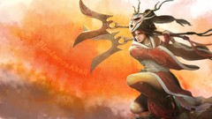 Moon blood League of Legends video games Akali