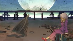 Moon Bridges anime girls touhou usami renko Maribel Han