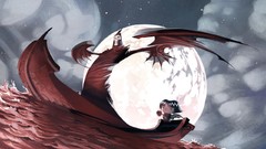 Moon cartoons suite artwork Caronte