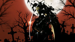 Moon cemetery fantasy Art