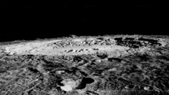 Moon crater Space