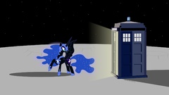Moon Doctor Who tardis my little pony Princess Luna